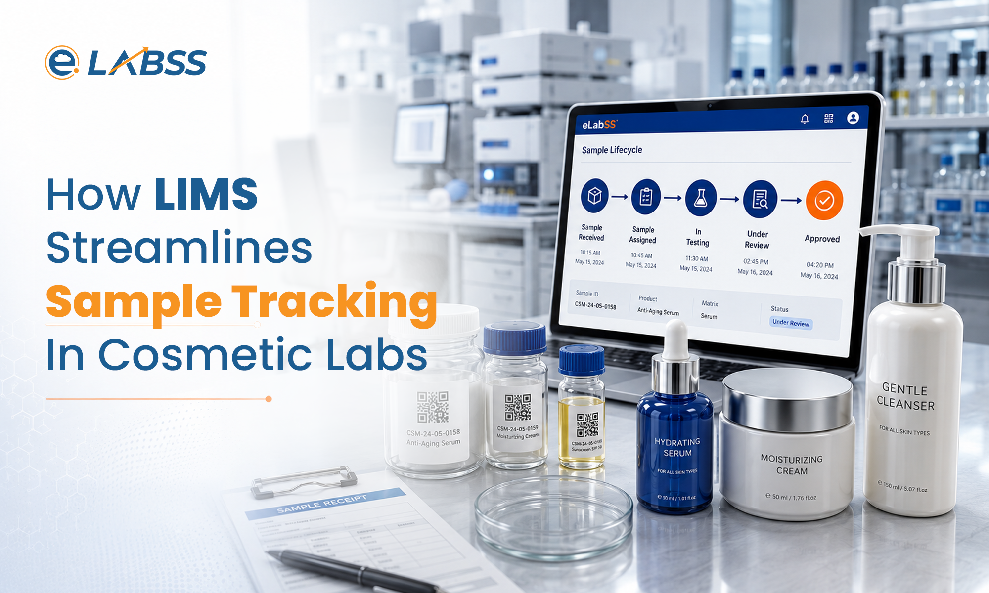 Sample Tracking in Cosmetics Labs